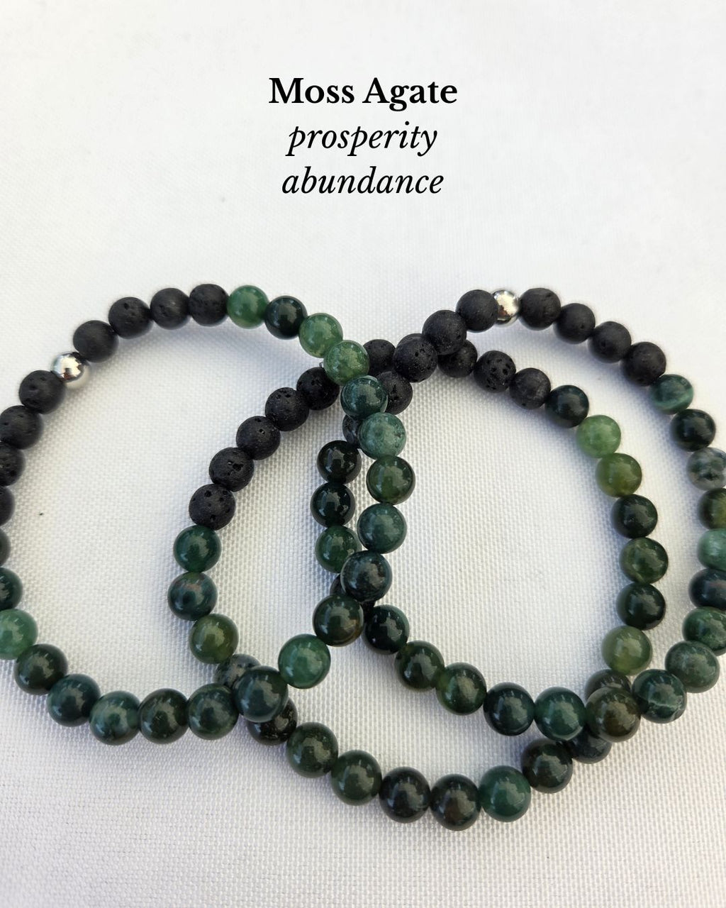 Moss Agate Crystal Bracelet