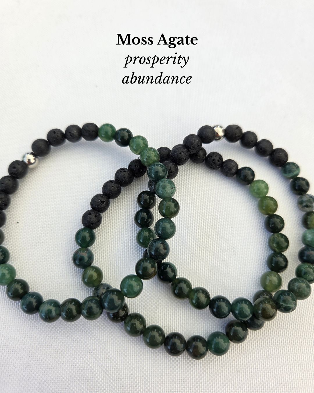 Moss Agate Crystal Bracelet