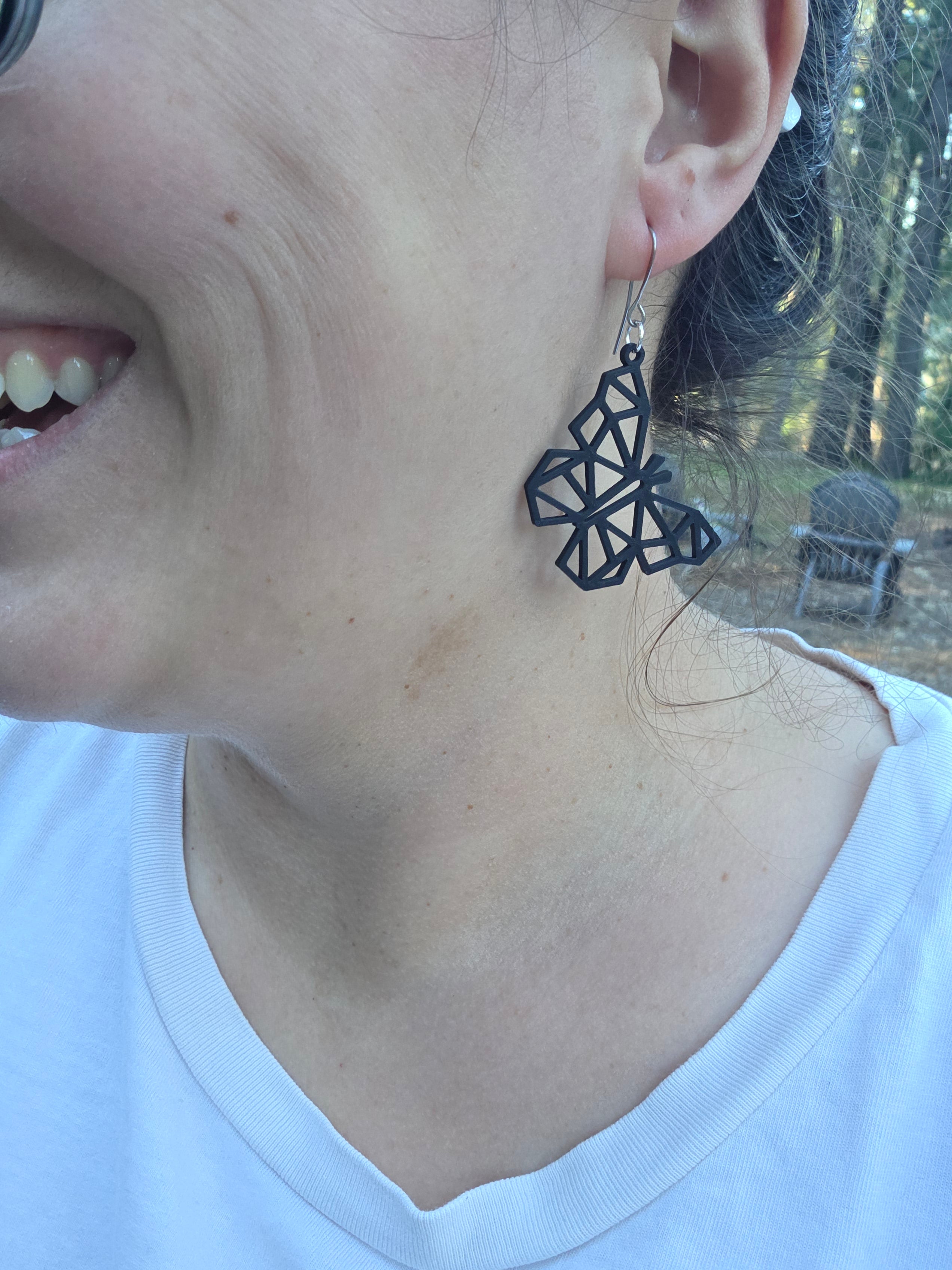 Faceted Flight Earrings