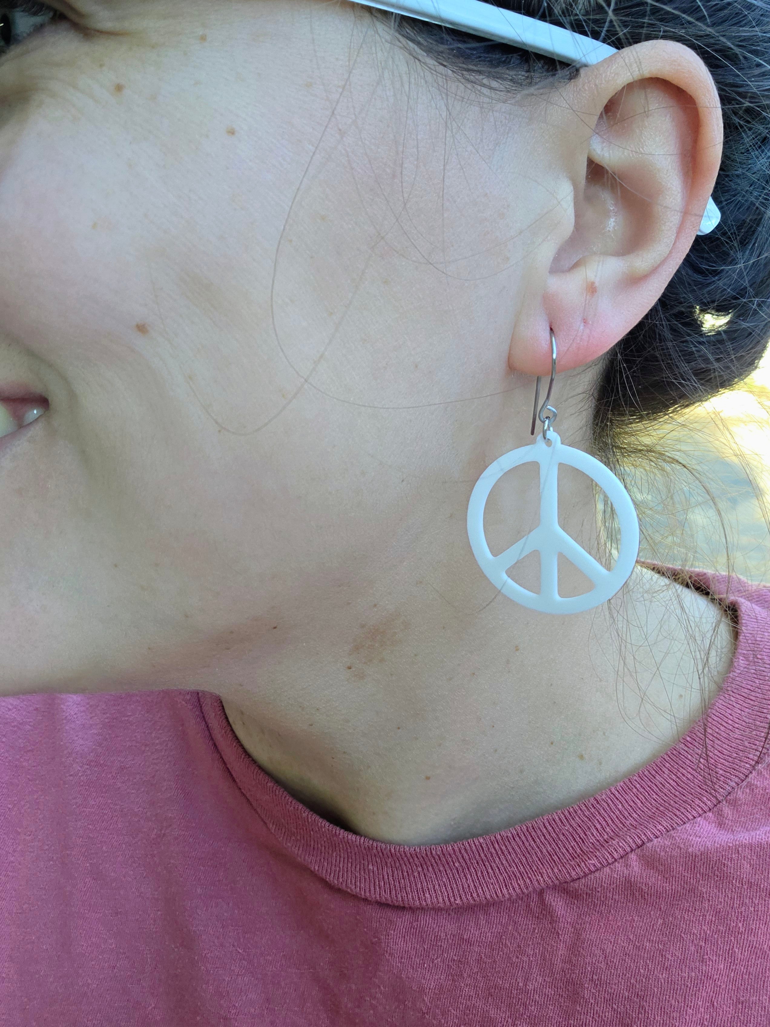 Peace Circle Earrings