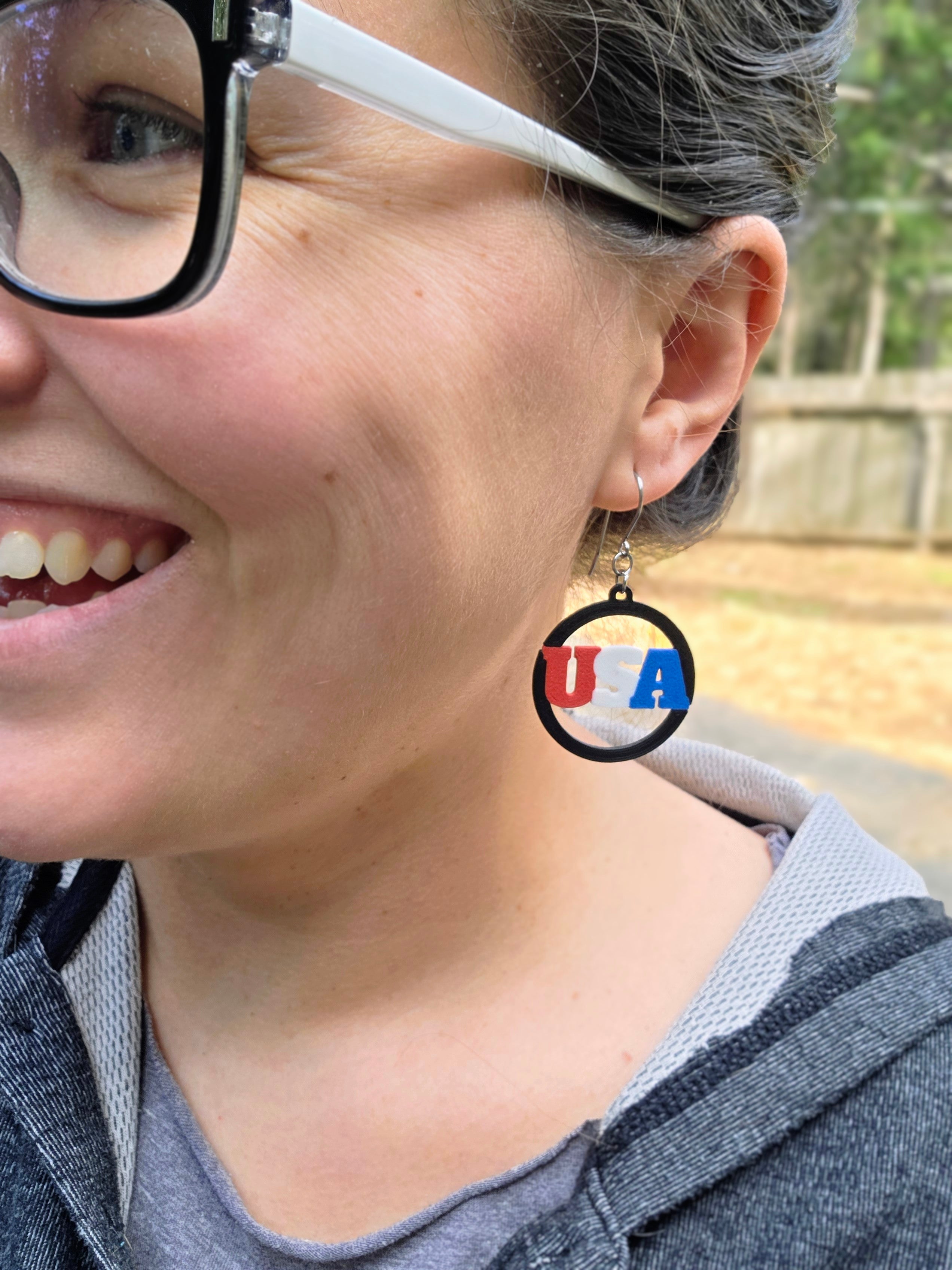 Land of Joy | USA Statement Earrings