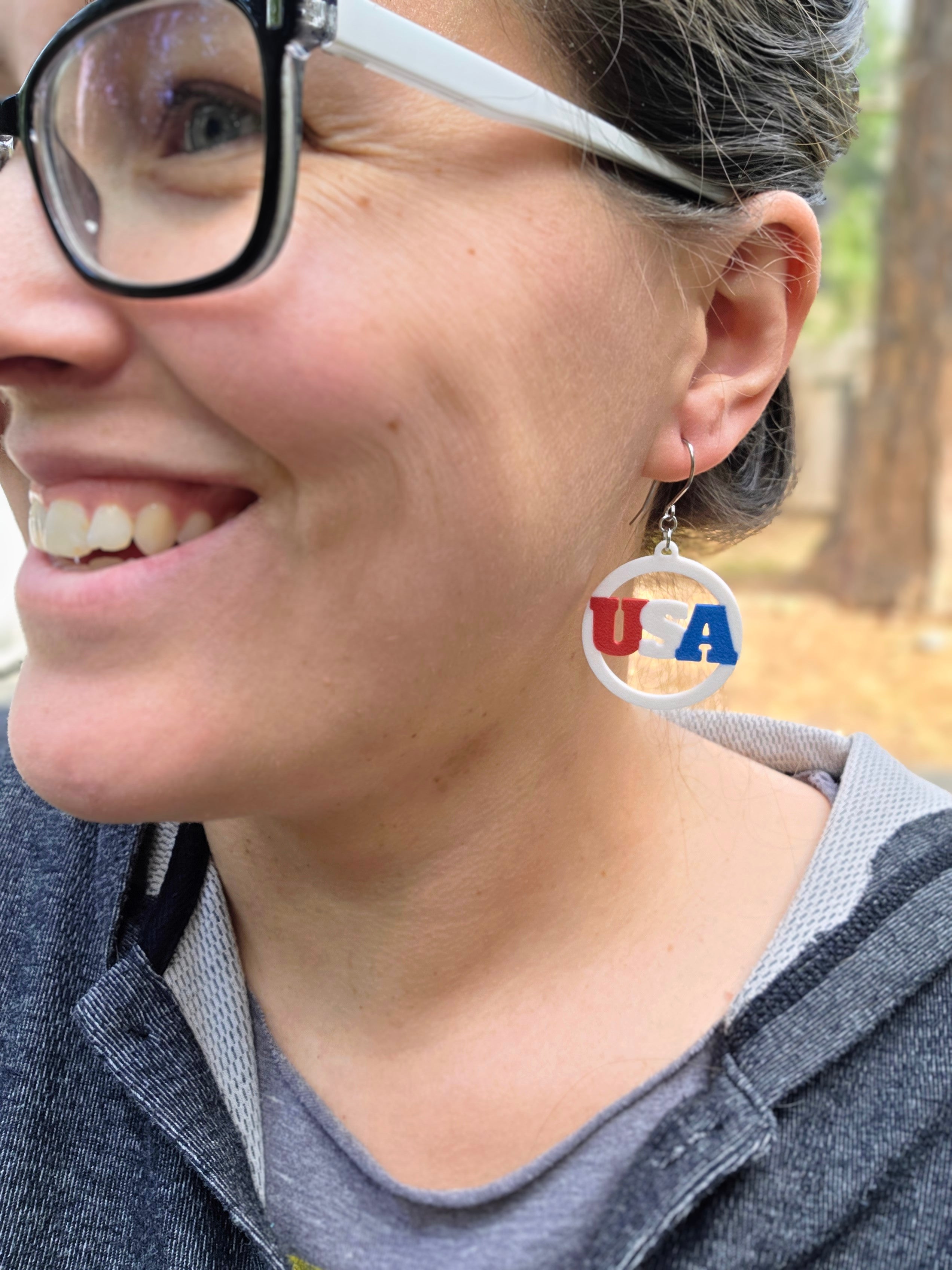 Land of Joy | USA Statement Earrings