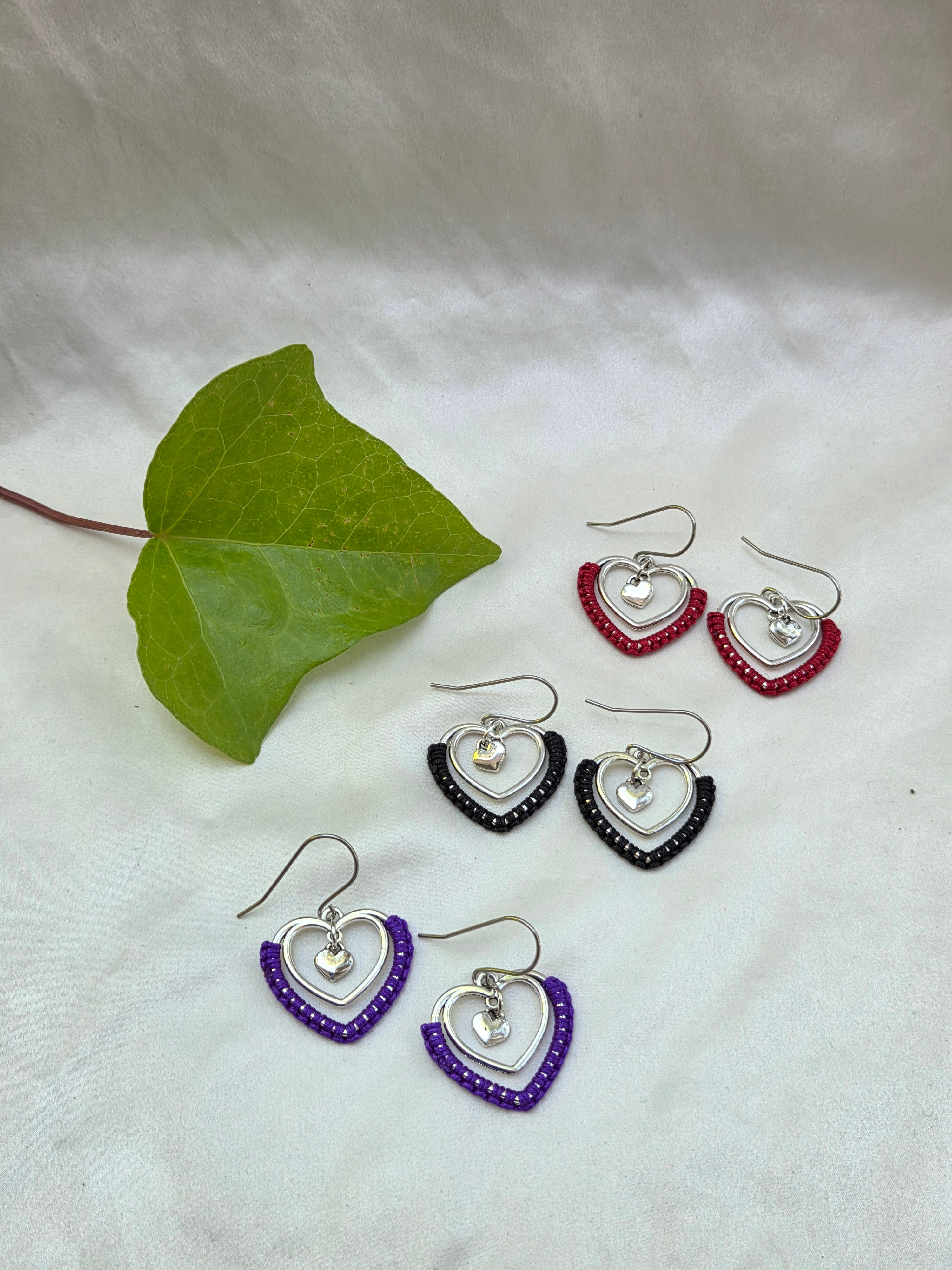 Heart Dangle Earrings