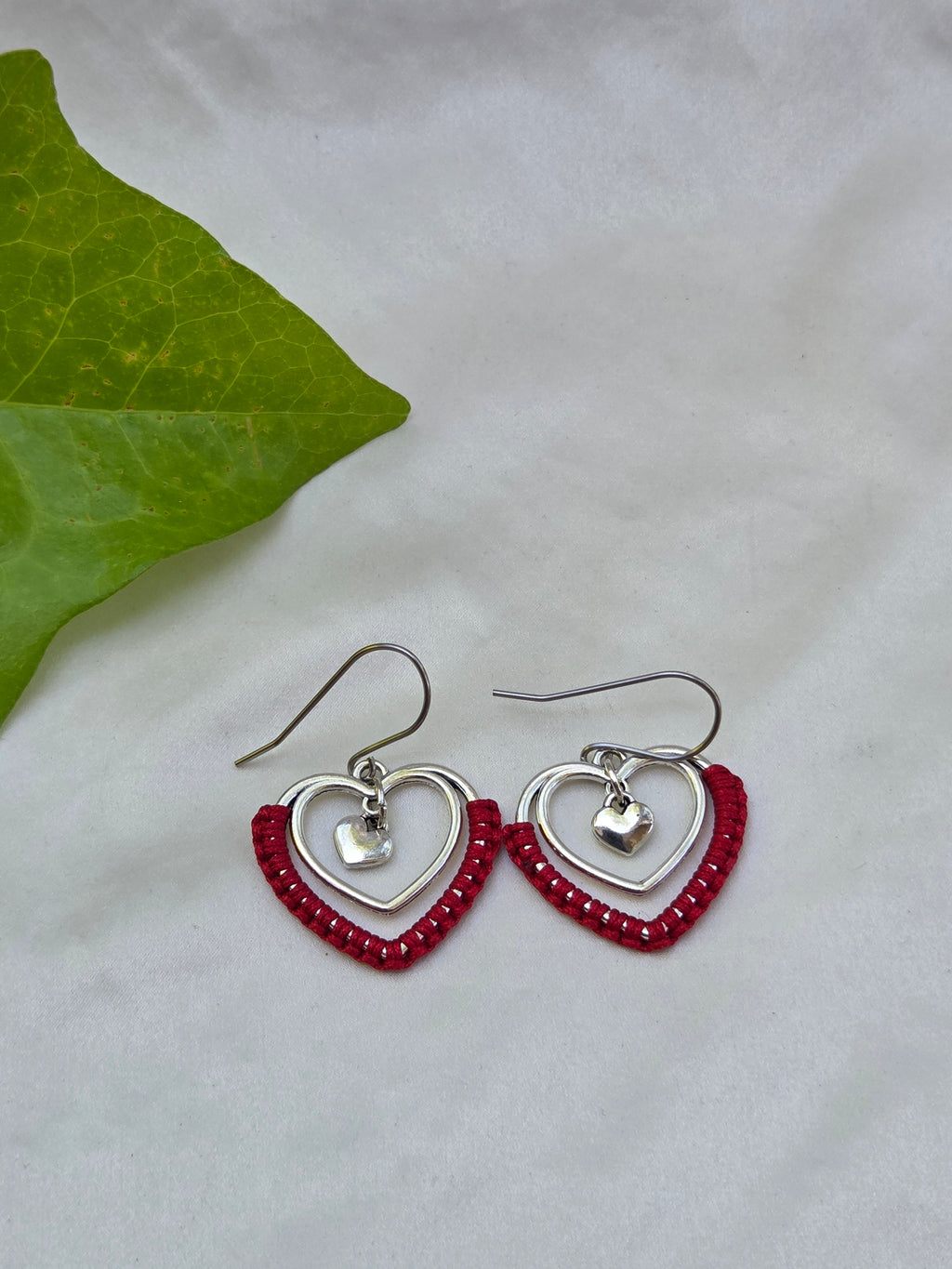 Heart Dangle Earrings