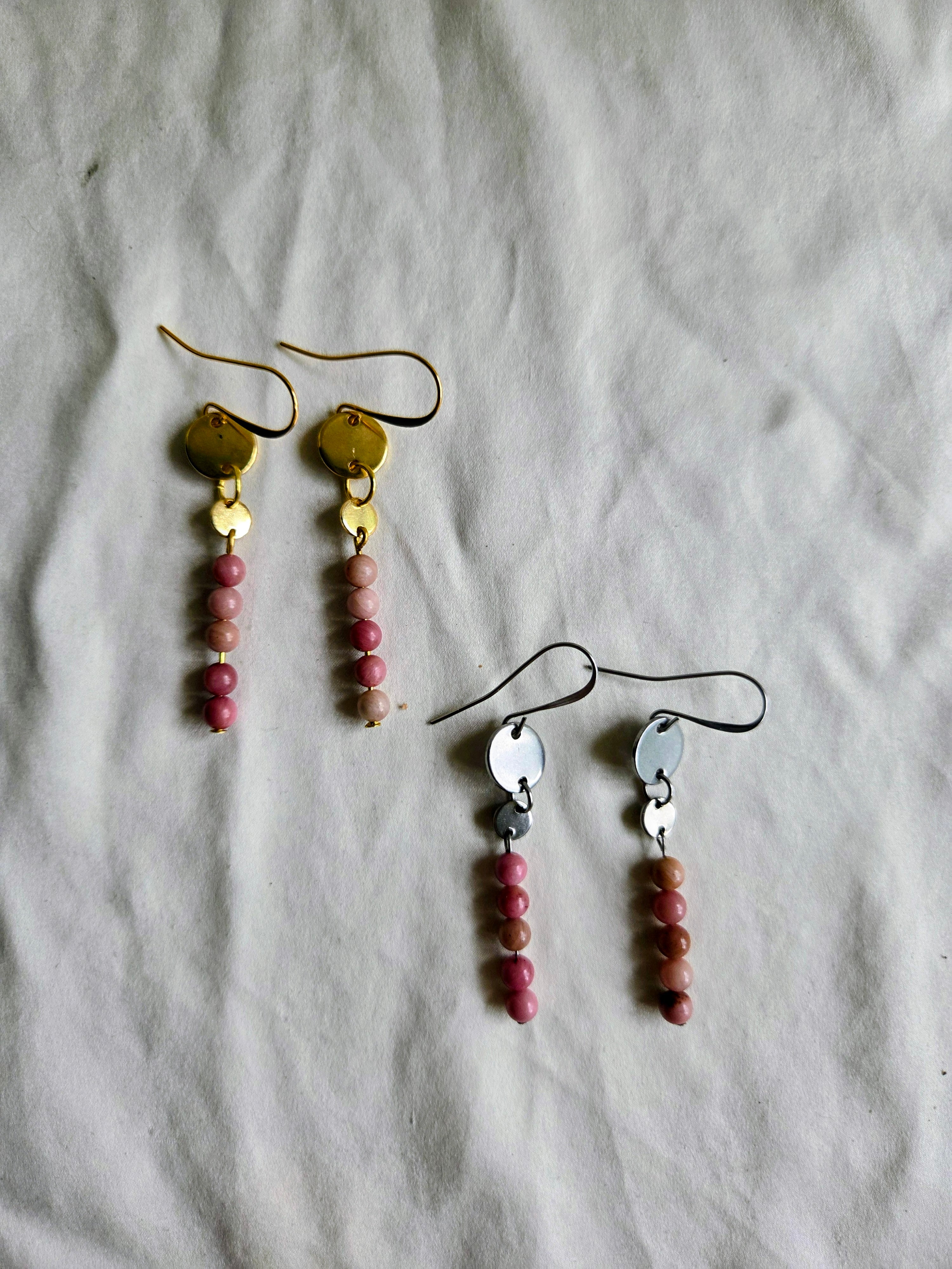 Rhodochrosite Brook Earrings
