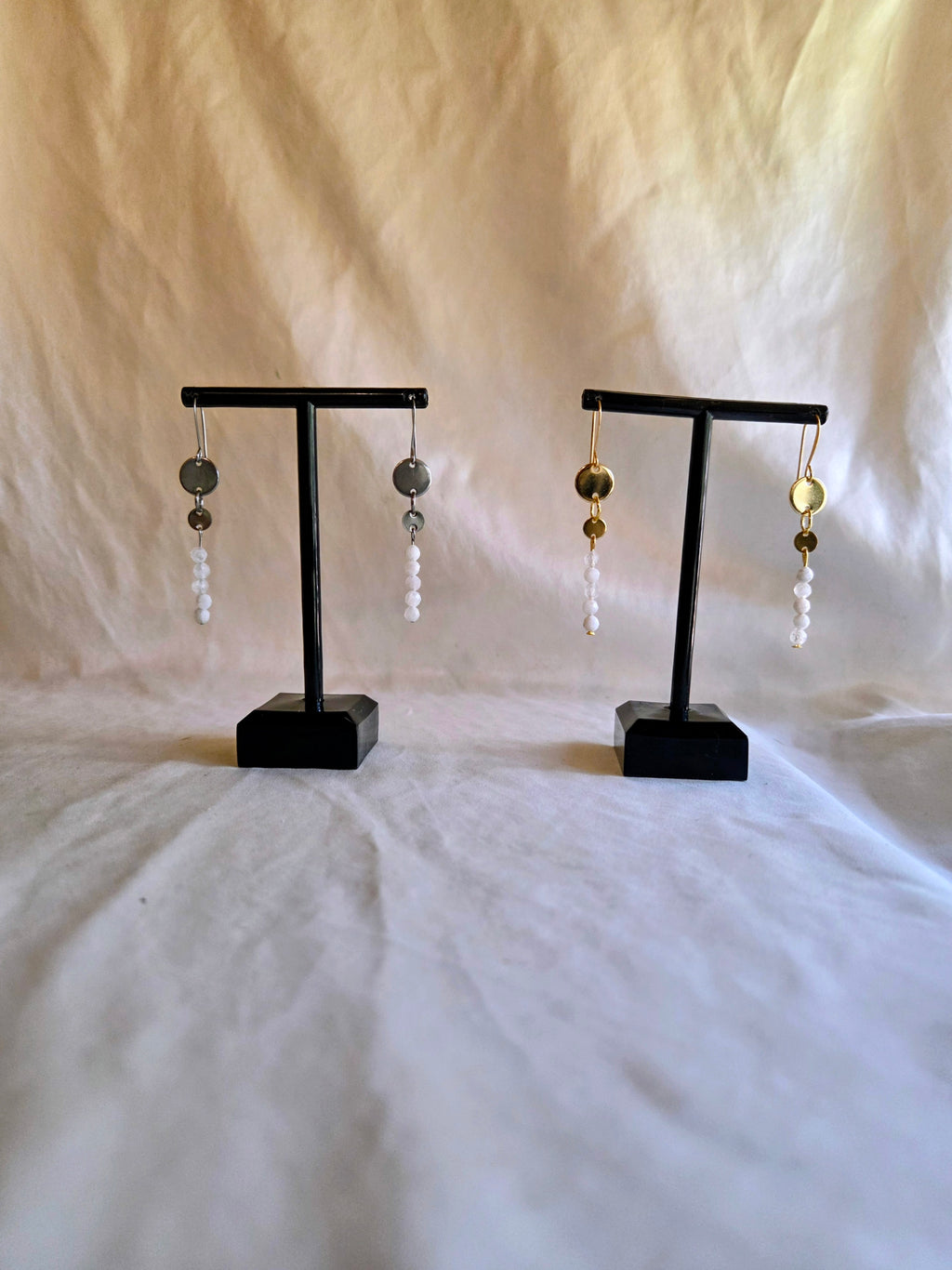 Faceted Moonstone Brook Earrings