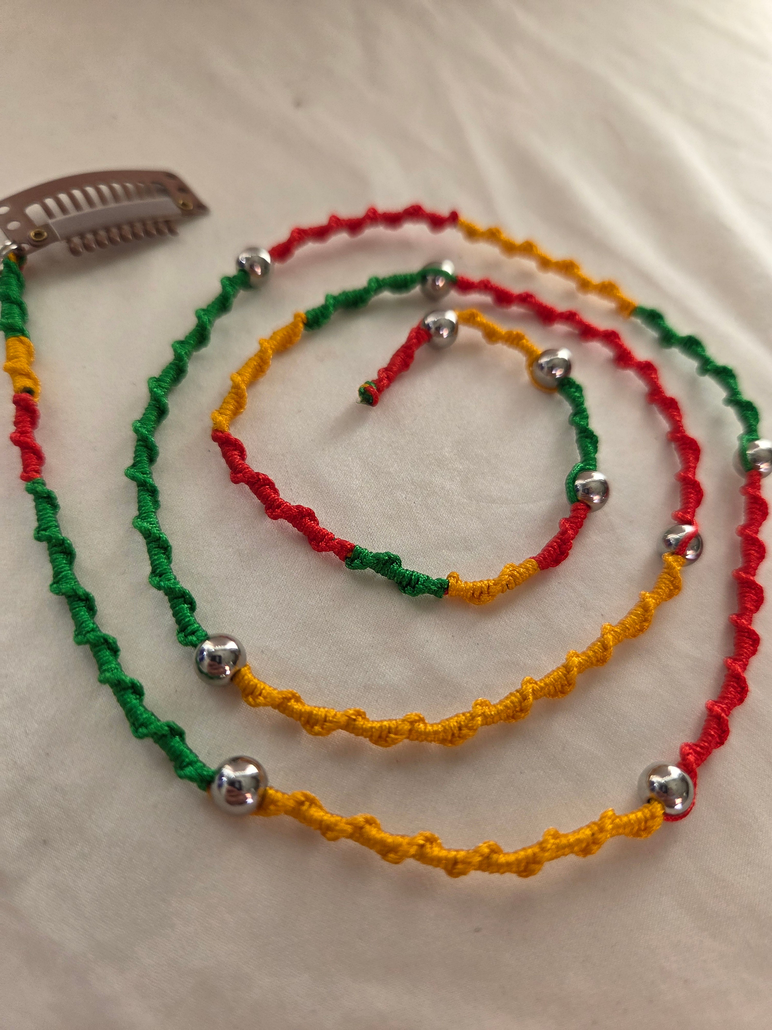 Clip-In Macrame Hair Wrap | Trio Colors