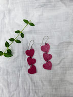 Heart Trio Earrings