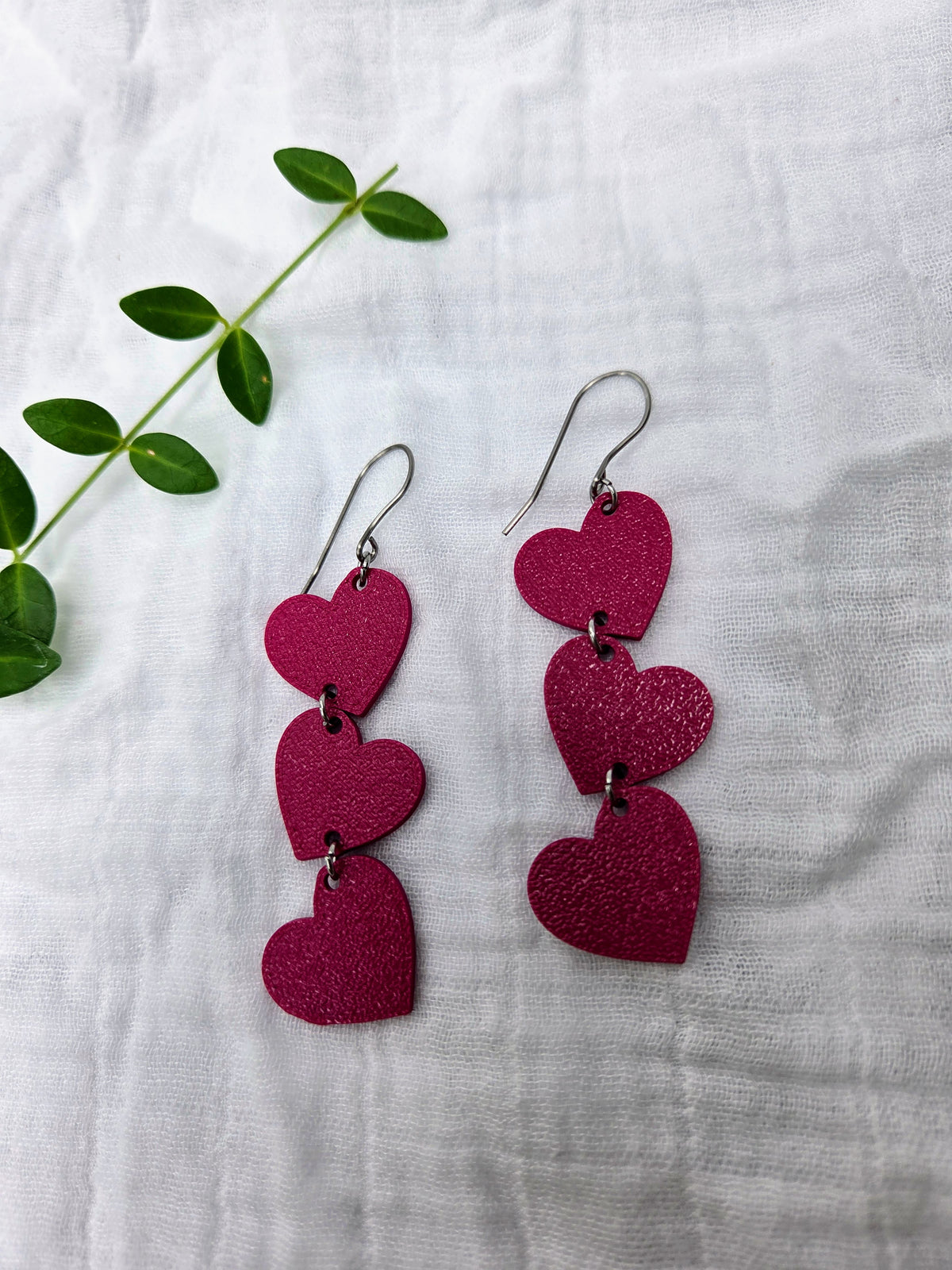 Heart Trio Earrings