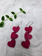 Heart Trio Earrings