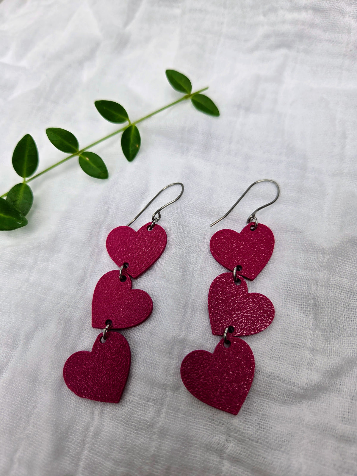 Heart Trio Earrings