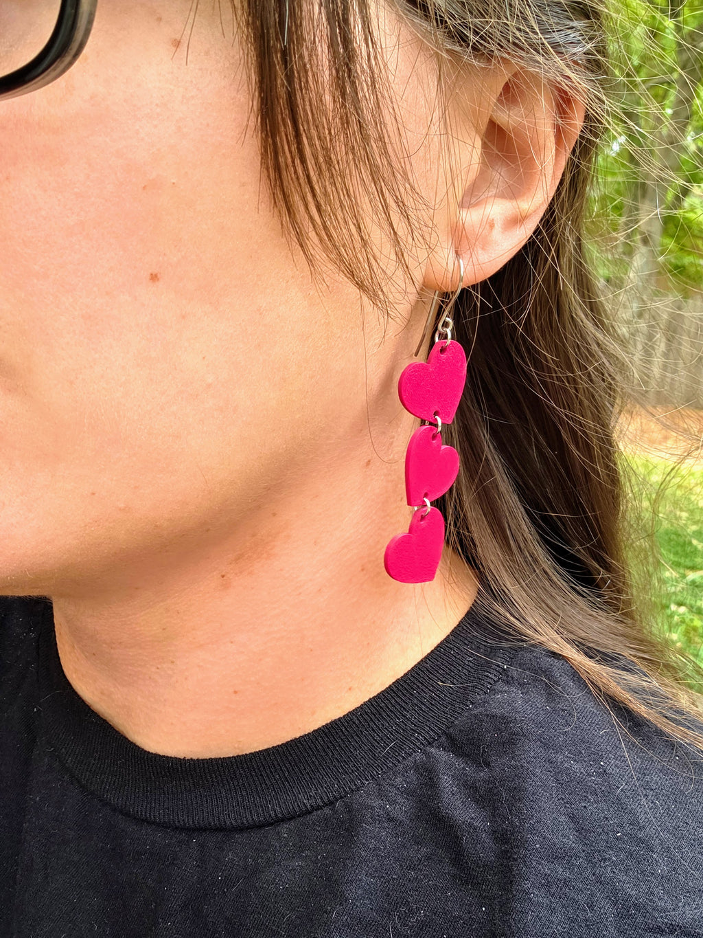 Heart Trio Earrings