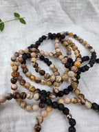 Brown Zebra Jasper Crystal Bracelet
