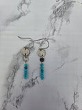 Faceted Turquoise Brook Earrings