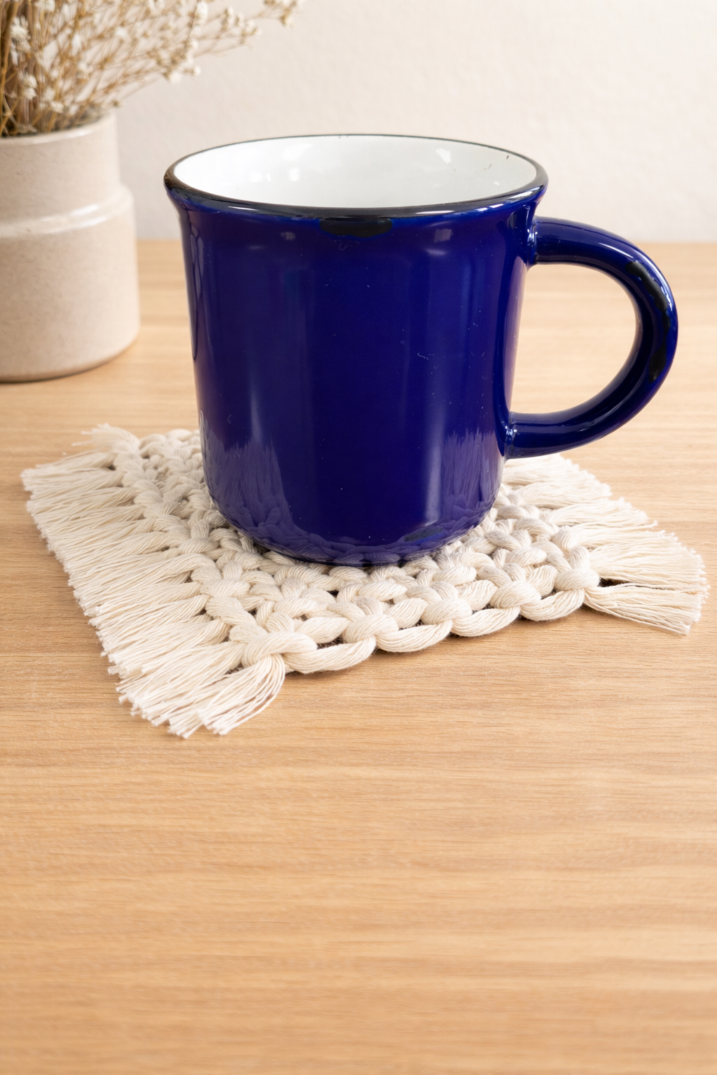 Macrame Mug Rug Coaster Set of 2