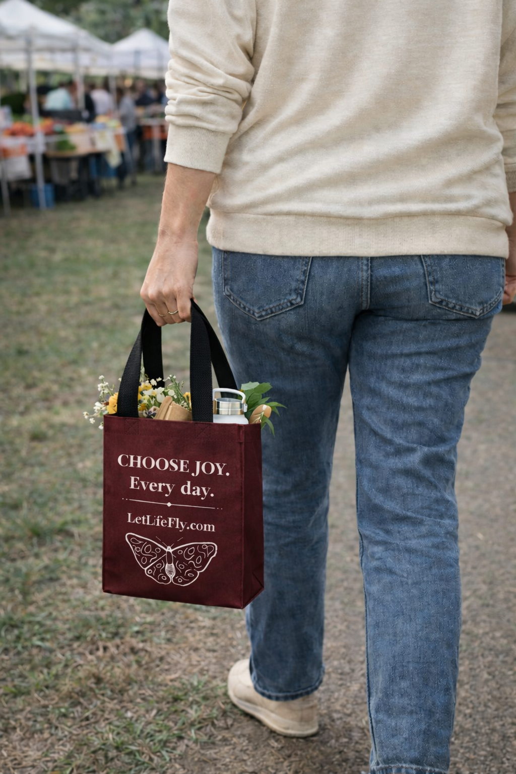 Tote | Reusable | Everyday Market & Work Bag | Waterproof