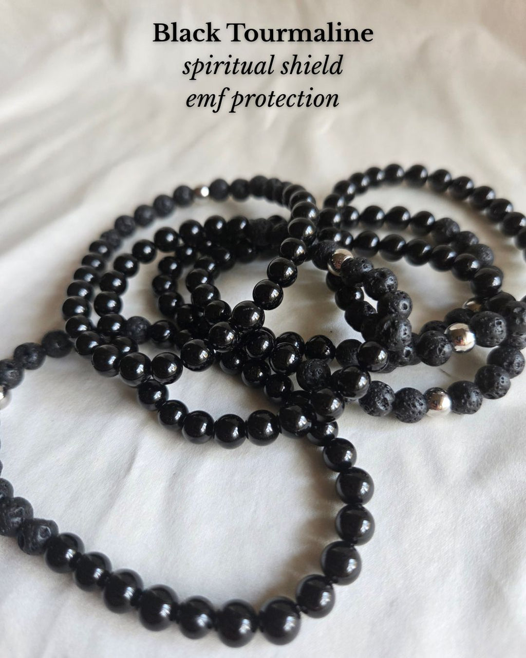 Black Tourmaline Crystal Bracelet