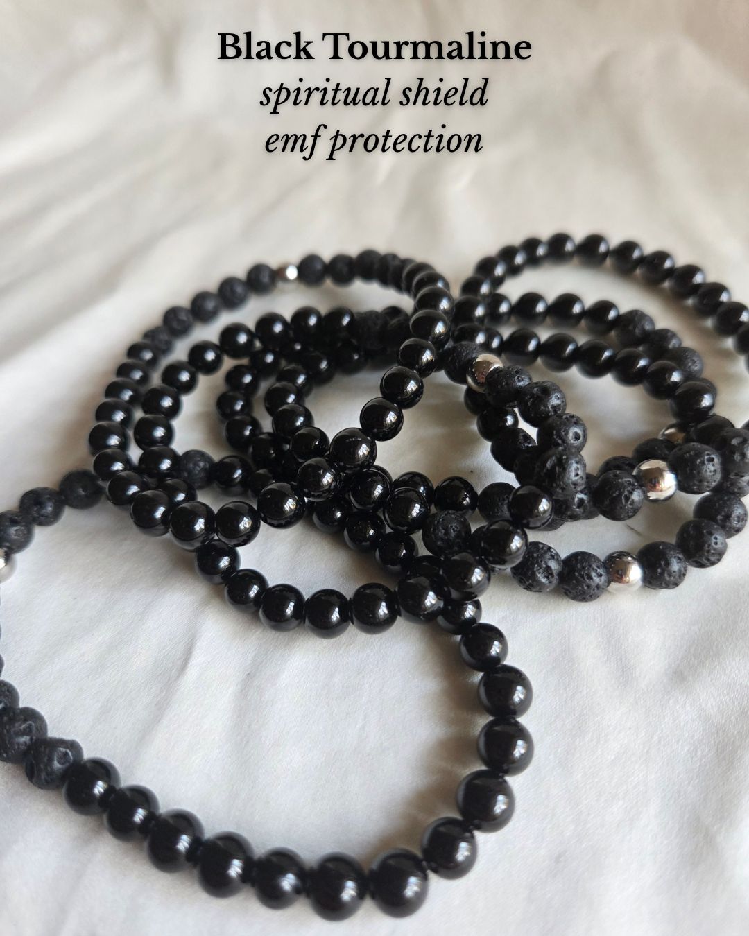 Black Tourmaline Crystal Bracelet