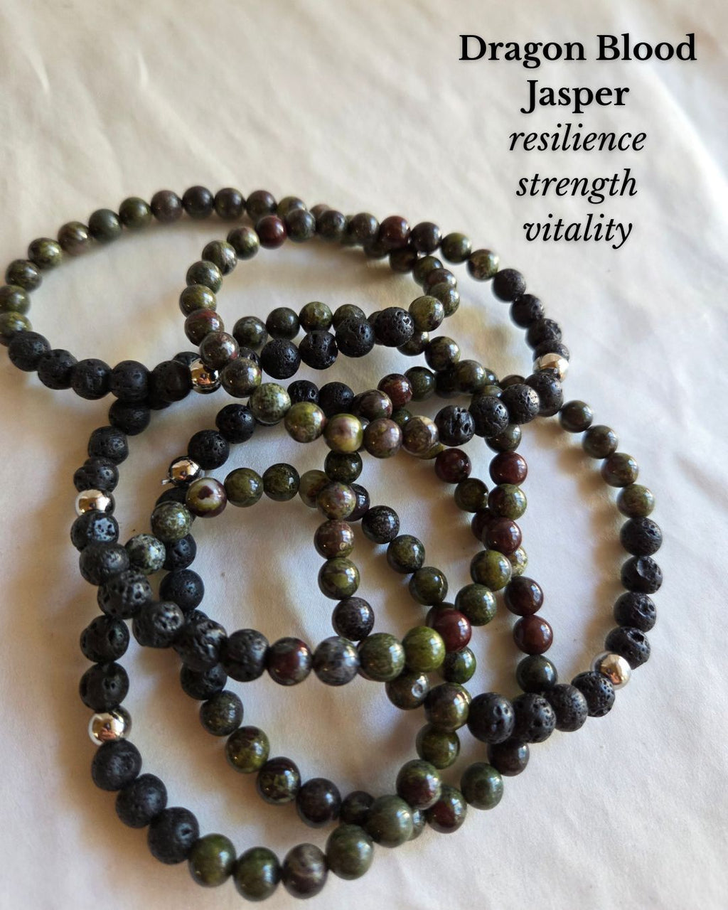 Dragon Blood Jasper Crystal Bracelet