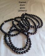 Garnet Crystal Bracelet