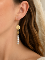 Faceted Moonstone Brook Earrings