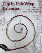 Clip-In Macrame Hair Wrap | Two-Tone