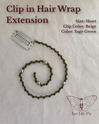 Clip-In Macrame Hair Wrap | Single-Color