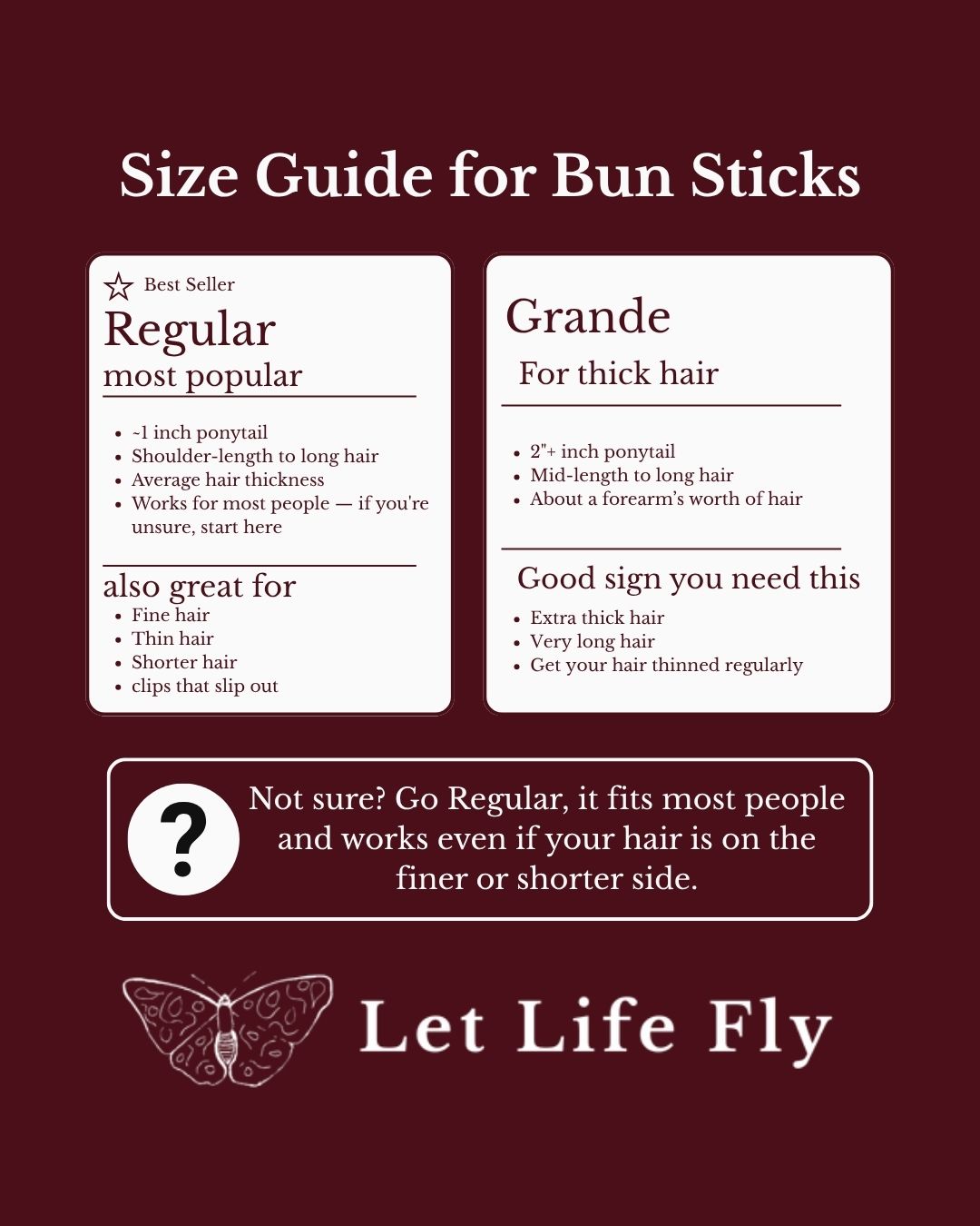 Hair Bun Stick | Regular Size