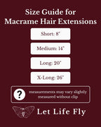 Clip-In Macrame Hair Wrap | Single-Color