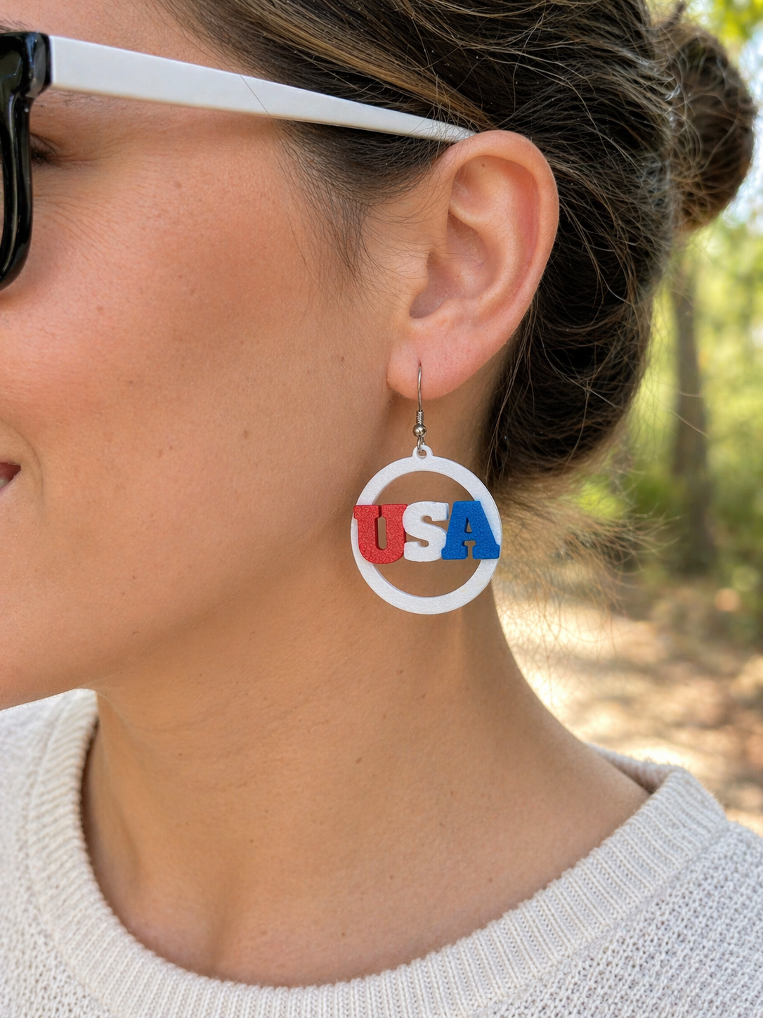 Land of Joy | USA Statement Earrings