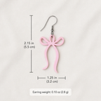 Blush Bow Earrings